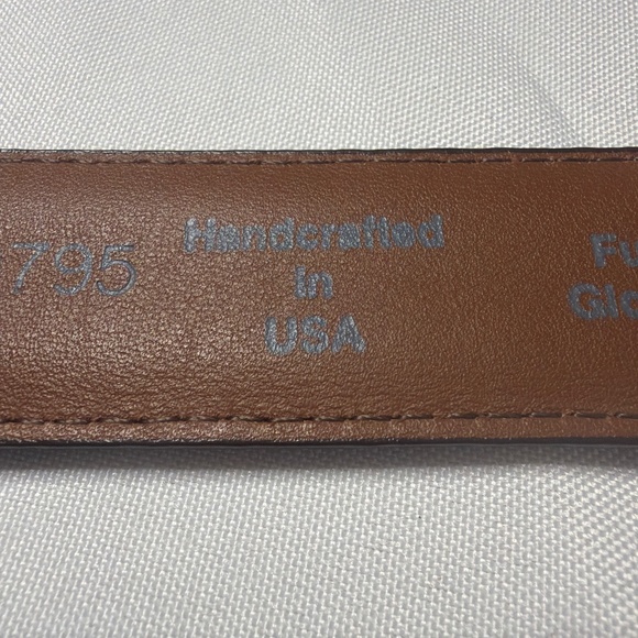 Brighton, Brown Crocodile Embossed Top Grain Leather Belt, 34” - Picture 6 of 7